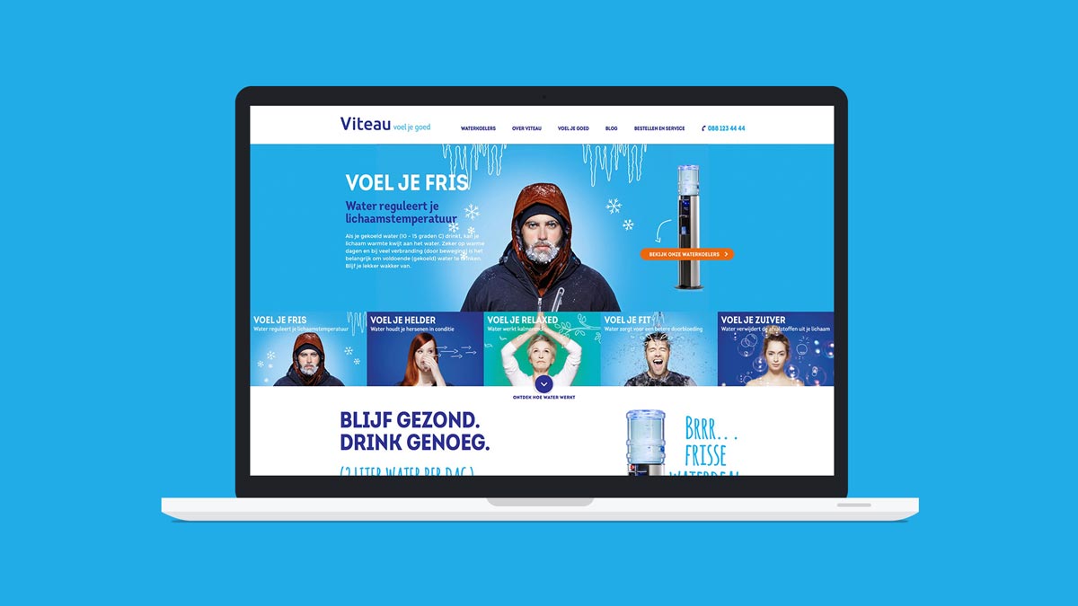 Viteau | Bedrijfswebsite met CMS voor Viteau waterkoelers